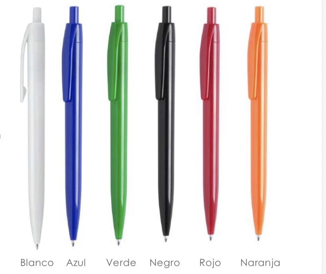 Lapicero plástico 